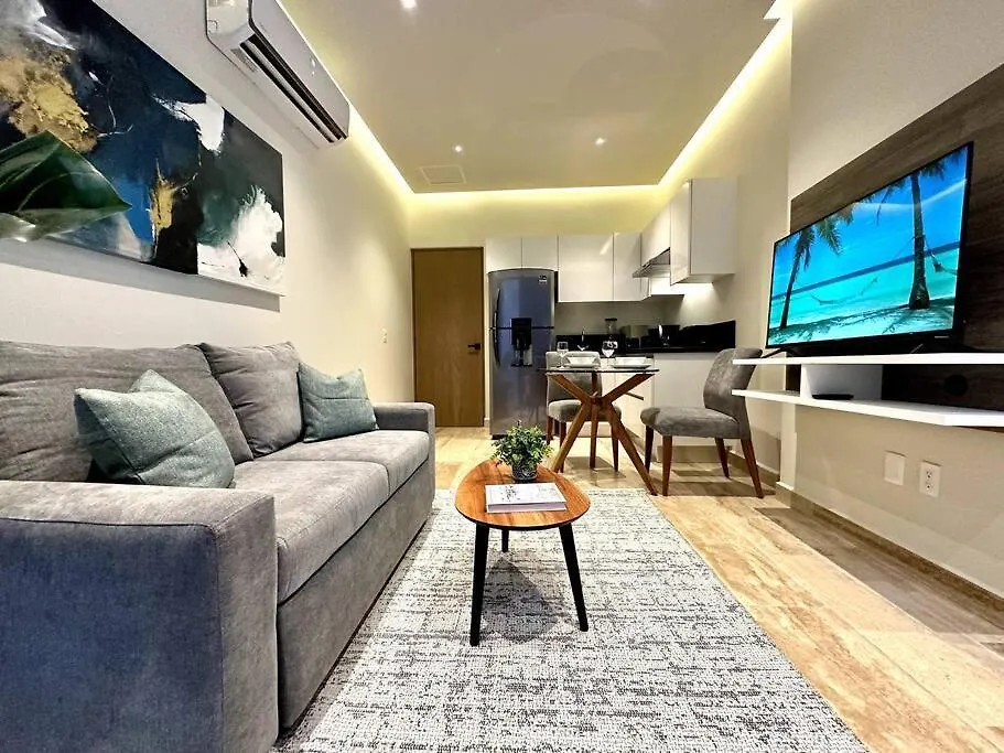Modern Loft With Rooftop Pool & Gym By Solmar Rentals بلايا ديل كارمن شقة