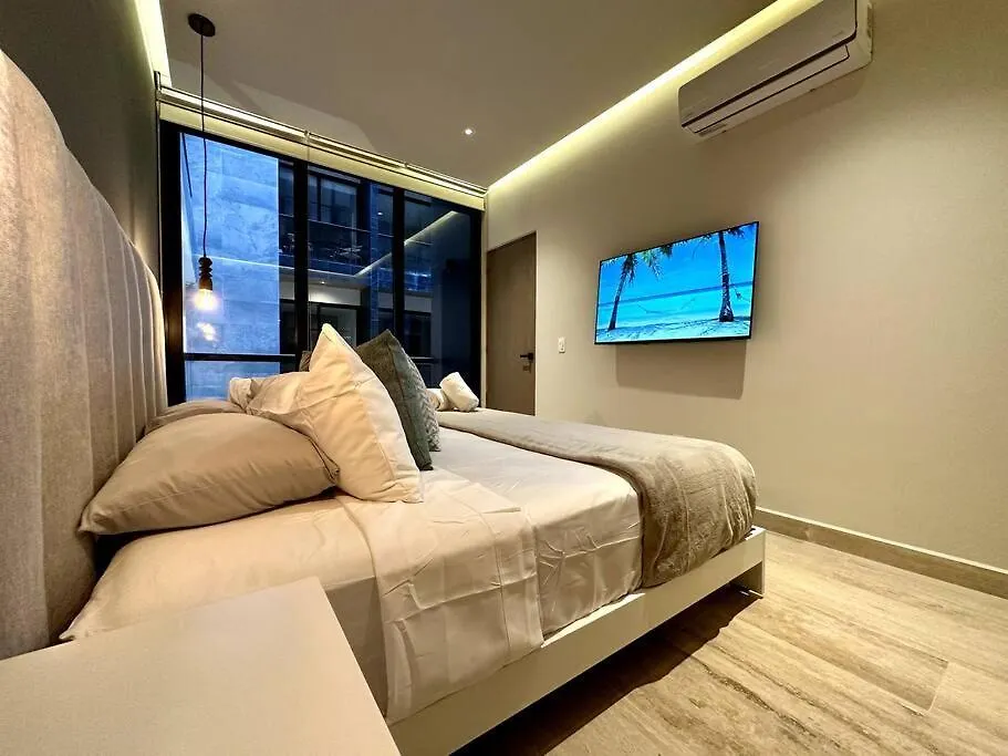 Modern Loft With Rooftop Pool & Gym By Solmar Rentals بلايا ديل كارمن شقة