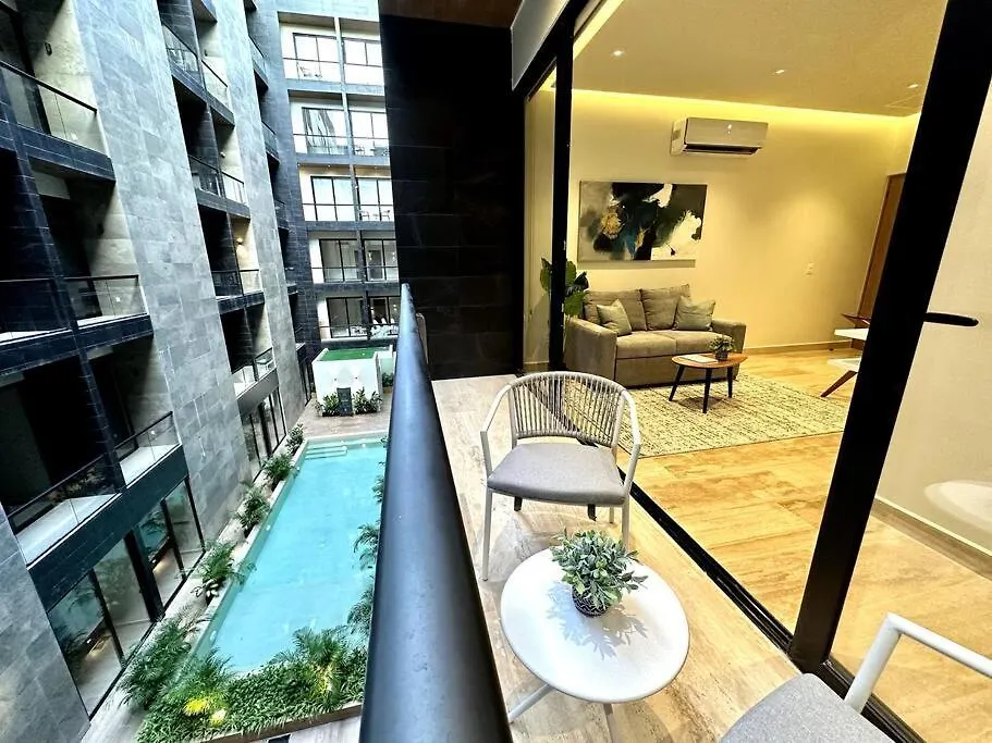 Modern Loft With Rooftop Pool & Gym By Solmar Rentals 신데 델 카르멘 멕시코